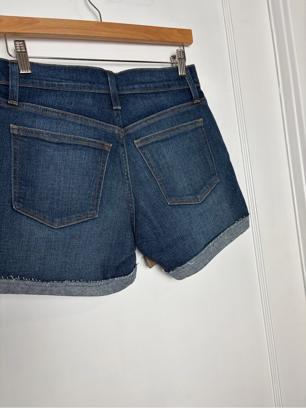 J Crew Classic Denim Jean Short in Dark Pacific Blue Wash - Picture 8 of 16